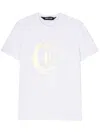 Just Cavalli Logo-print Cotton T-shirt In White
