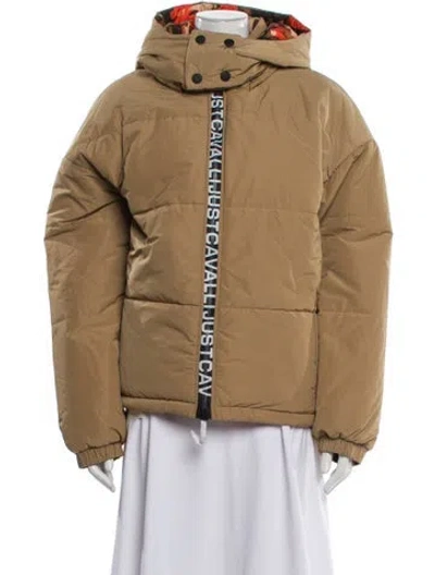 Pre-owned Just Cavalli Coat W/ Tags In Neutrals