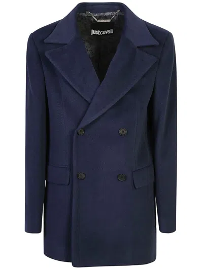 Just Cavalli Coats In Blue