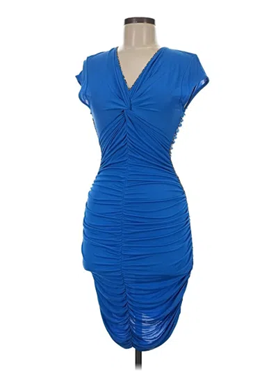 Pre-owned Just Cavalli Cocktail Dress In Blue