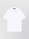 Just Cavalli Collared Polo With Side Slits And Short Sleeves