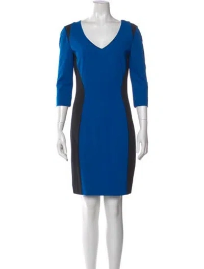 Pre-owned Just Cavalli Colorblock Pattern Knee-length Dress In Multi