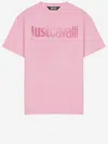 Just Cavalli Logo-embellished Cotton T-shirt In Pattern