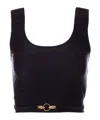 Just Cavalli Cropped Top In Black