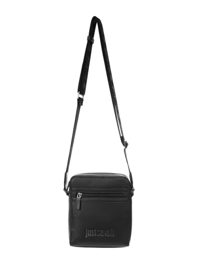 Just Cavalli Crossbody Bag In Black