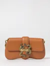 Just Cavalli Iconic Snakes Tote Bag In Brown