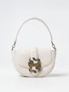 Just Cavalli Iconic-snake Shoulder Bag In Pink