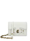 Just Cavalli Crossed Laces Crossbody Bag In White