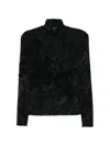 Just Cavalli Devoré Animal-pattern T-shirt In Black