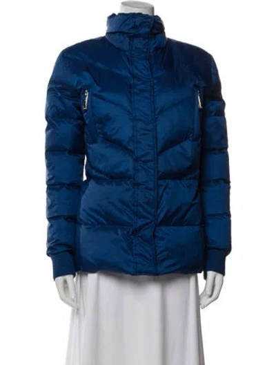 Pre-owned Just Cavalli Down Jacket In Blue