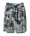 Just Cavalli Drawstring Shorts In Blue