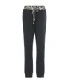 Just Cavalli Soft Fabric Jogger Style Trousers In Black