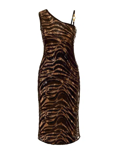 Just Cavalli Dress In Brown