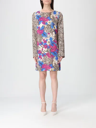 Just Cavalli Dress  Woman Color Beige In Multi