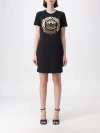 Just Cavalli Woman Mini Dress Black Size S Cotton In Black