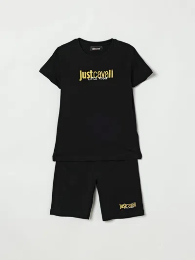 Just Cavalli Dress  Kids Color Black In Blue