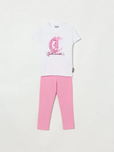 Just Cavalli Dress  Kids Color White In Multi