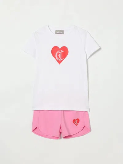 Just Cavalli Dress  Kids Color White In Multi