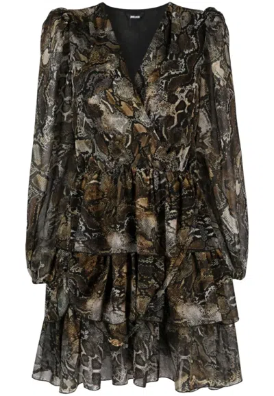 JUST CAVALLI JUST CAVALLI DRESS PL GEORGETTE PR PYTON