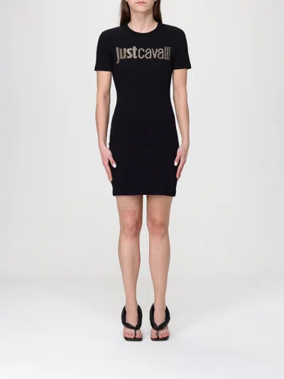 Just Cavalli Dress Woman  In Black