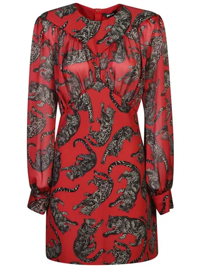 Just Cavalli Dresses In Red