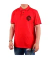 Just Cavalli Elastic Knitted Polo Shirt In Red