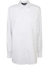 Just Cavalli Elegant Long Sleeve Shirt With Premium Cotton Blend And Subtle Embroidery In White