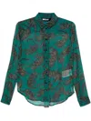 Just Cavalli Leopard-print Shirt In Blue