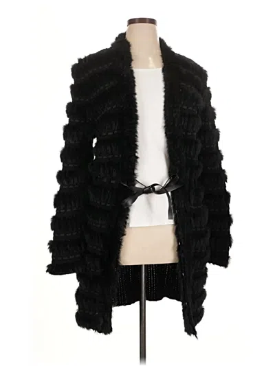 Pre-owned Just Cavalli Faux Fur Jacket In Black