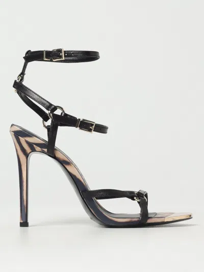 Just Cavalli Flat Sandals  Woman Color Black