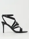 Just Cavalli Flat Sandals  Woman Color Black In Black