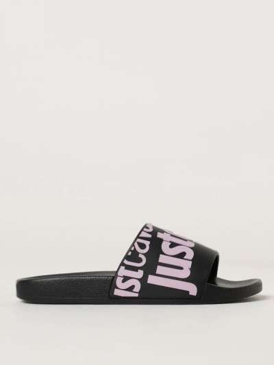 Just Cavalli Flat Sandals  Woman Colour Black