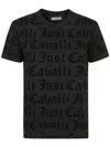 Just Cavalli T-shirts And Polos In Black