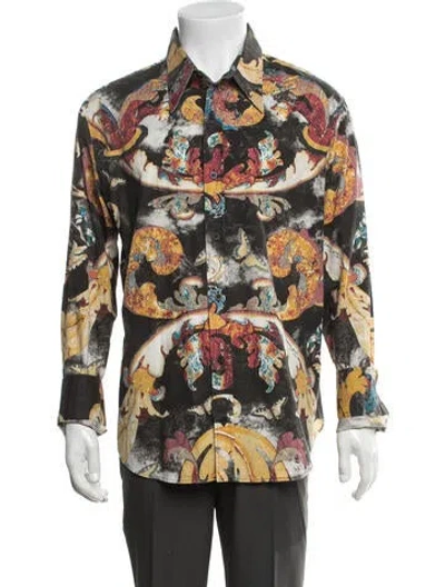 Pre-owned Just Cavalli Floral Print Long Sleeve Shirt In Multi