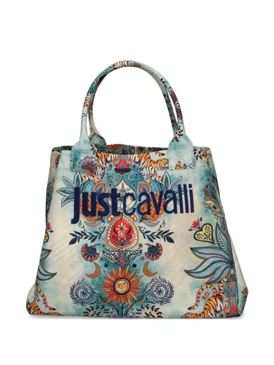 Just Cavalli Floral-print Tote Bag In Multi