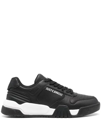 Just Cavalli Fondo Style Dis. 1 Sneakers In Black