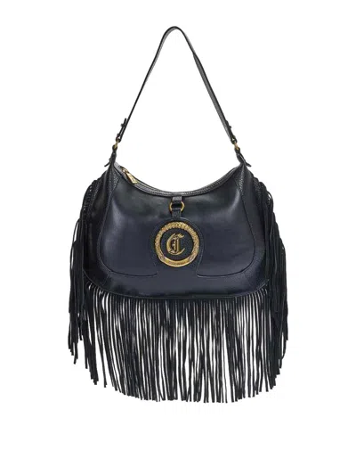 Just Cavalli Fringes Bag 1 In Black