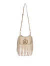 Just Cavalli Fringes Bag 2 In Sand