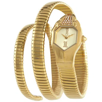 Just Cavalli Glam Chic Septagon Ladies Watch Jc1l022m0025 In Champagne / Gold Tone