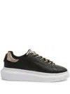 Just Cavalli Elevated Black Sneakers With Premium Materials And Stylish Accents In Schwarz