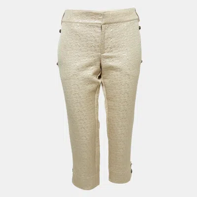 Just Cavalli Gold Jacquard Pants