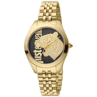 Pre-owned Just Cavalli Gold Women Watch