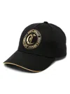 Just Cavalli Gothic Round Baseball Cap In Schwarz