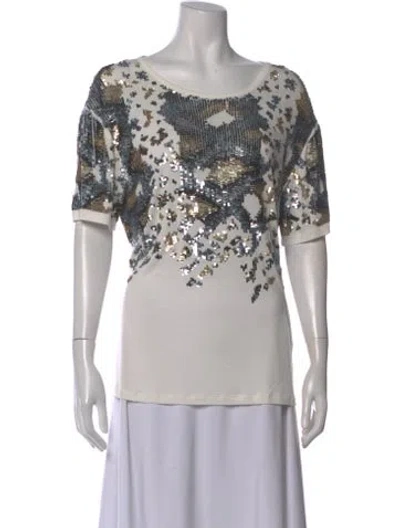 Pre-owned Just Cavalli Graphic Print Crew Neck T-shirt In Multi