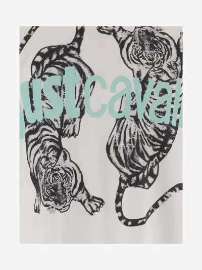 Just Cavalli Graphic-print T-shirt In White