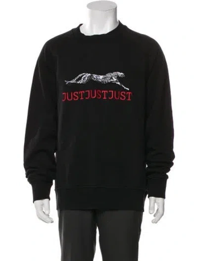 Pre-owned Just Cavalli Graphic Print Windbreaker In Black