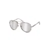 Just Cavalli Gray Metal Sunglasses In Metallic