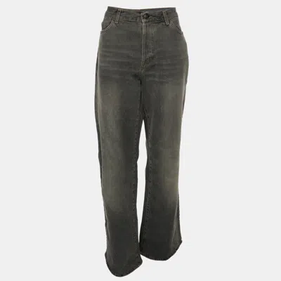 Pre-owned Just Cavalli Grey Denim Flared Jeans S