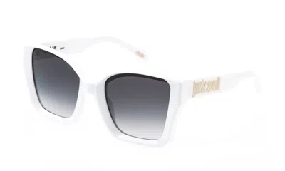 Just Cavalli Grey Gradient Butterfly Ladies Sunglasses Sjc147 0847 54 In White