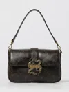 Just Cavalli Snake-buckle Shoulder Bag In Brown